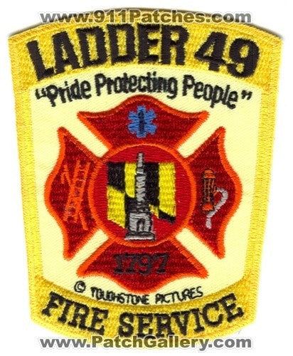 Ladder 49 Fire Service Movie Patch Maryland MD