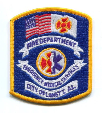 Lanett Fire Department Emergency Medical Services EMS Patch Alabama AL