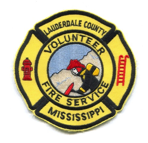 Lauderdale County Volunteer Fire Service Patch Mississippi MS