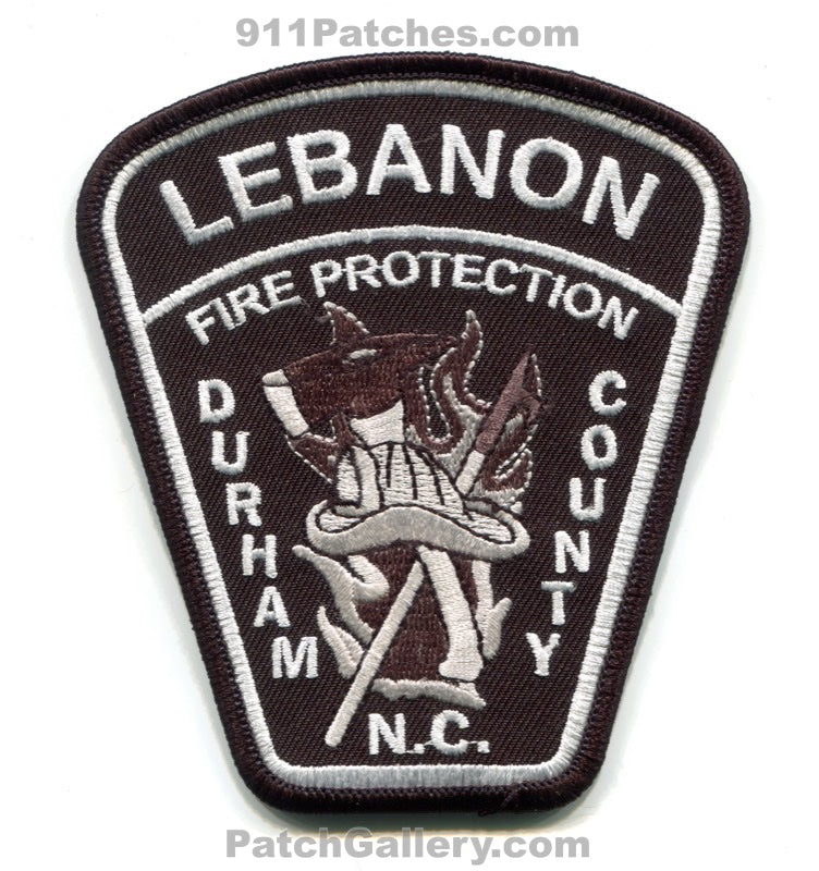 Lebanon Fire Protection District Durham County Patch North Carolina NC Subdued