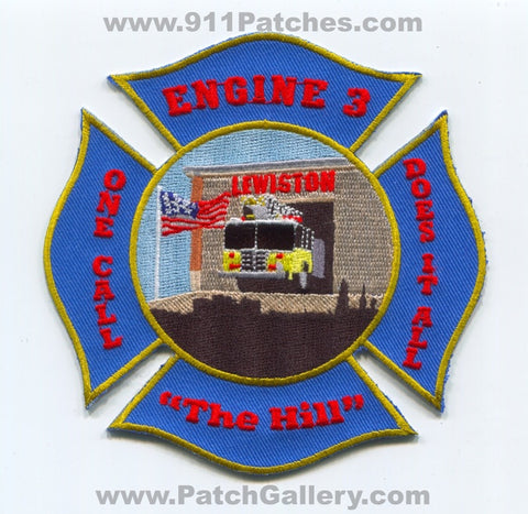 Lewiston Fire Department Engine 3 Patch Maine ME
