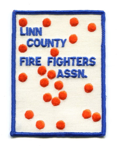 Linn County Firefighters Association Fire Department Patch Iowa IA