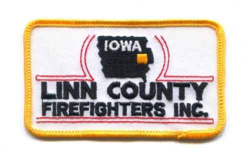 Linn County Firefighters Inc Fire Department Patch Iowa IA