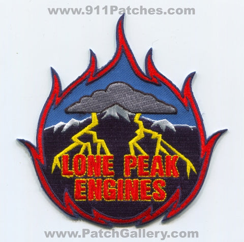 Lone Peak Engines Forest Fire Wildfire Wildland Patch Utah UT