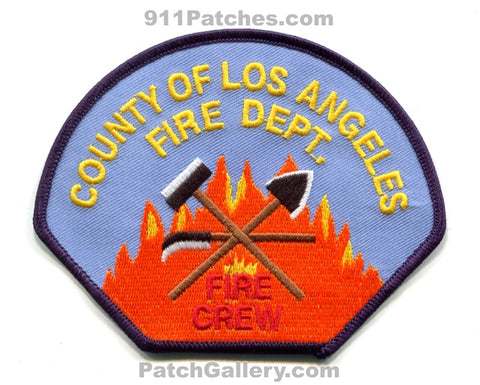 Los Angeles County Fire Department Crew Forest Wildfire Wildland Patch California CA