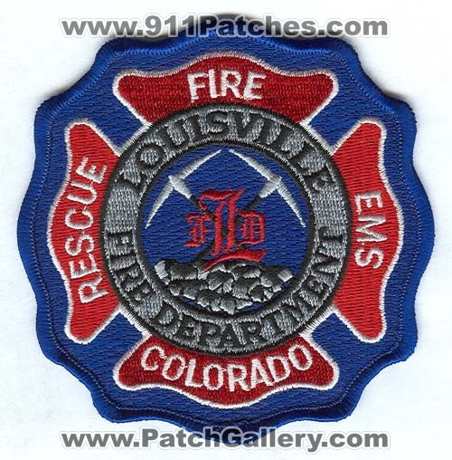 Louisville Fire Department Patch Colorado CO