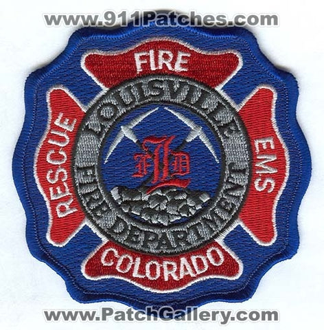 Louisville Fire Department Patch Colorado CO