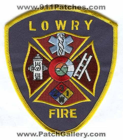 Lowry Air Force Base AFB Fire Department Patch Colorado CO