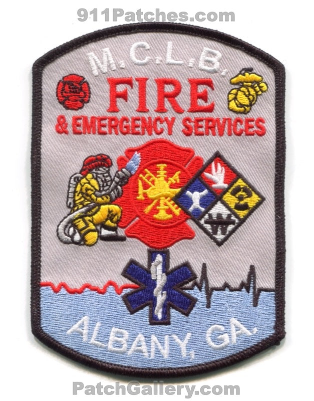 Marine Corps Logistics Base MCLB Albany Fire USMC Military Patch Georgia GA