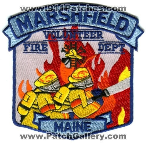 Marshfield Volunteer Fire Department Patch Maine ME