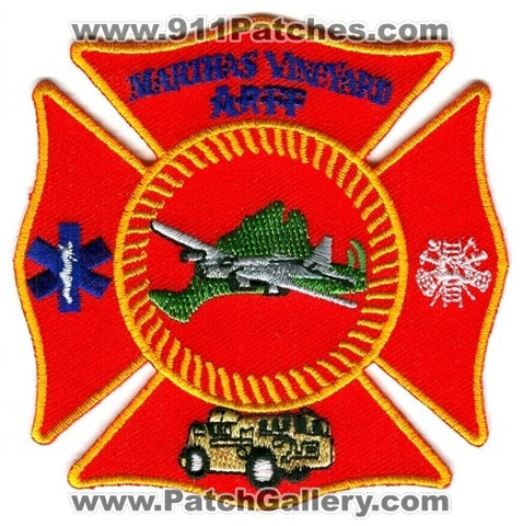 Marthas Vineyard Fire Department Airport ARFF CFR Patch Massachusetts MA