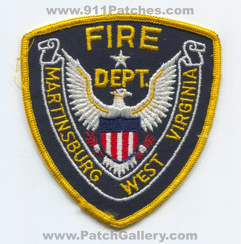 Martinsburg Fire Department Patch West Virginia WV
