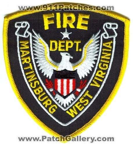 Martinsburg Fire Department Patch West Virginia WV