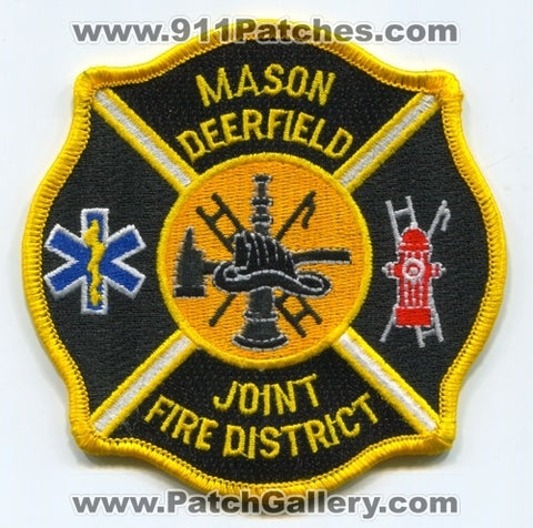 Mason Deerfield Joint Fire District Patch Ohio OH