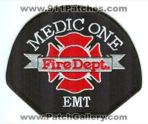 Medic One Fire Department EMT Pierce County District EMS Patch Washington WA