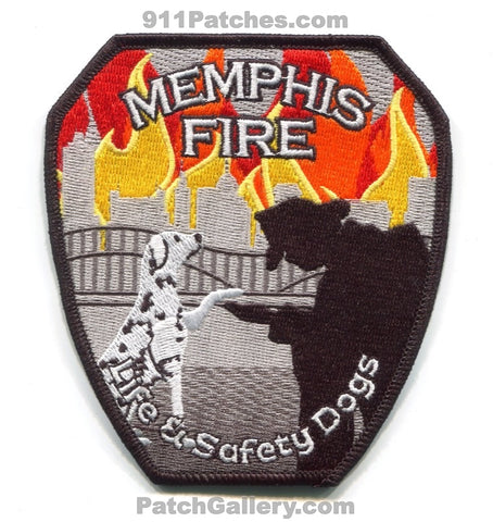 Memphis Fire Department Life and Safety Dogs Patch Tennessee TN