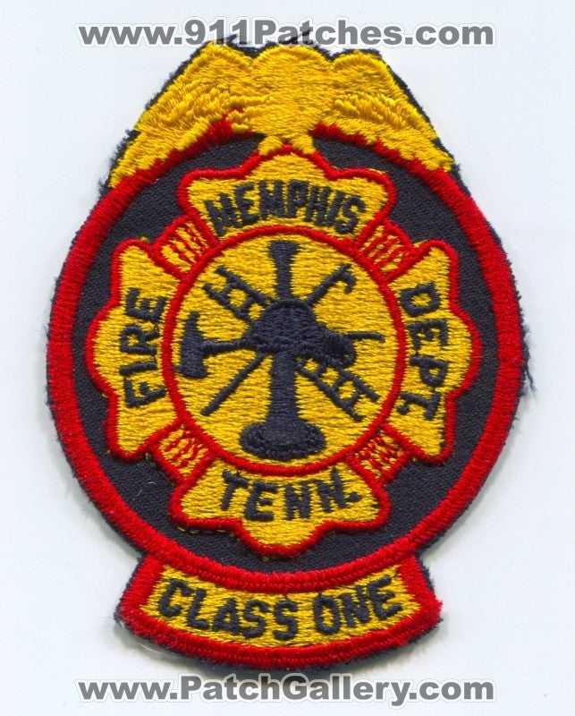 Memphis Fire Department Class One Patch Tennessee TN