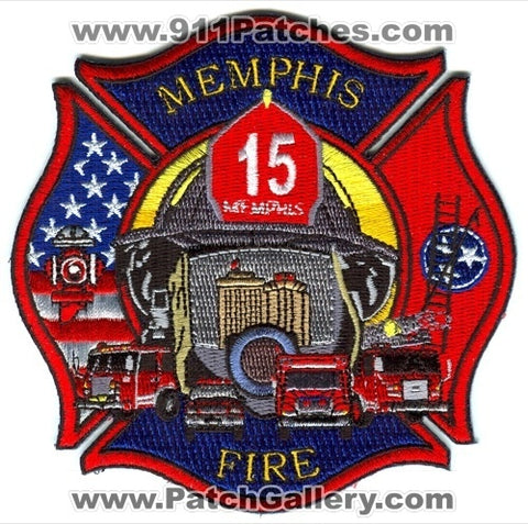 Memphis Fire Department Truck 15 Patch Tennessee TN