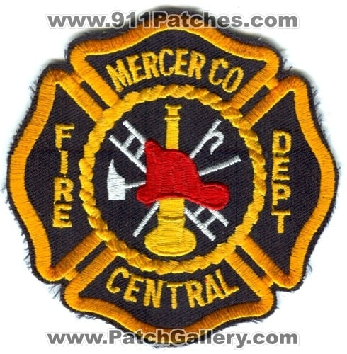 Mercer County Central Fire Department Patch Kentucky KY