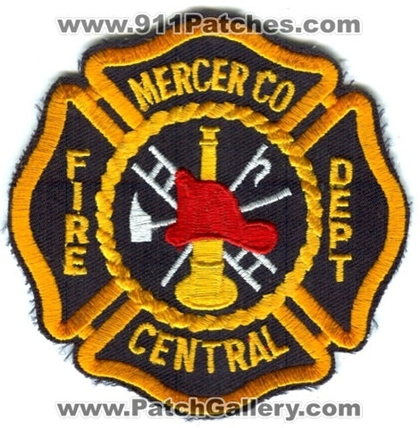 Mercer County Central Fire Department Patch Kentucky KY