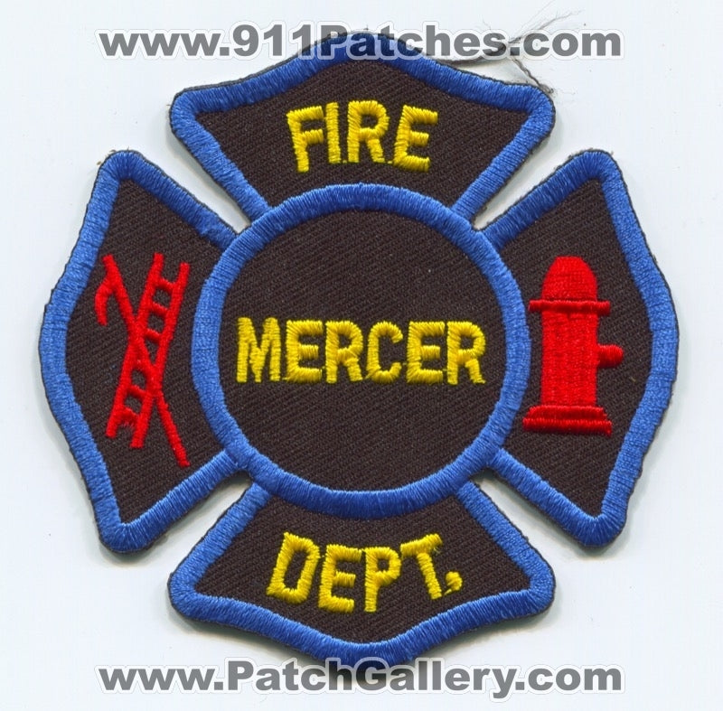 Mercer Fire Department Patch Missouri MO