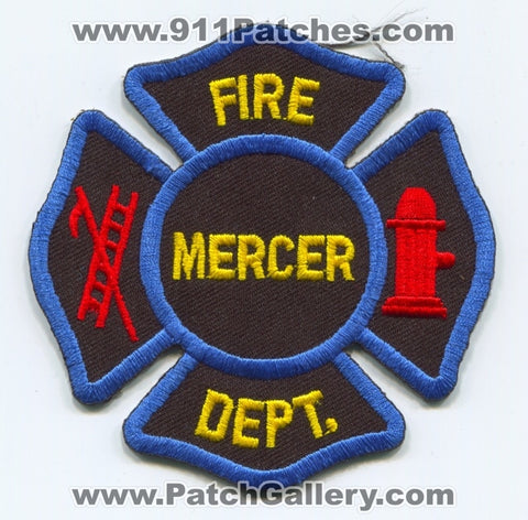 Mercer Fire Department Patch Missouri MO