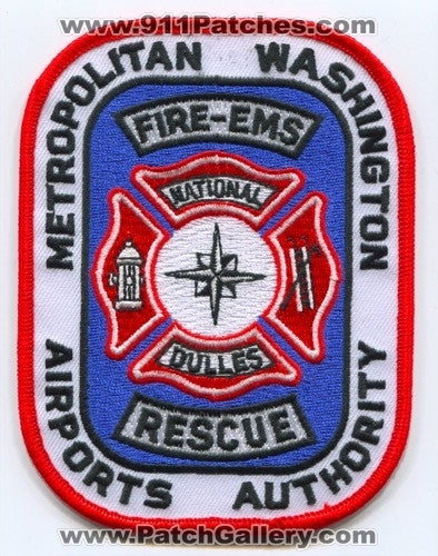 Metropolitan Washington Airports Authority Fire EMS Rescue Department Patch Washington DC