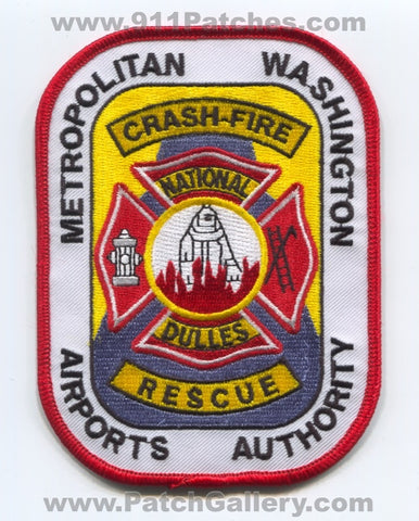 Metropolitan Washington Airports Authority Fire Department ARFF CFR Patch Washington DC