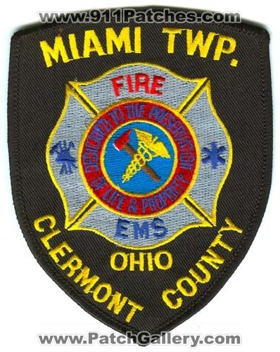 Miami Township Fire Department Clermont County Patch Ohio OH