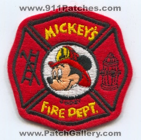 Mickeys Fire Department Walt Disney World Patch Florida FL