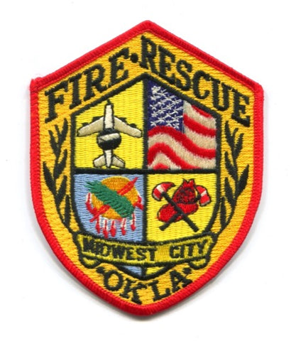 Midwest City Fire Rescue Department Patch Oklahoma OK