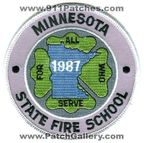 Minnesota State Fire School 1987 Academy Patch Minnesota MN
