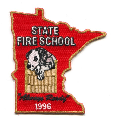 Minnesota State Fire School 1996 Patch Minnesota MN