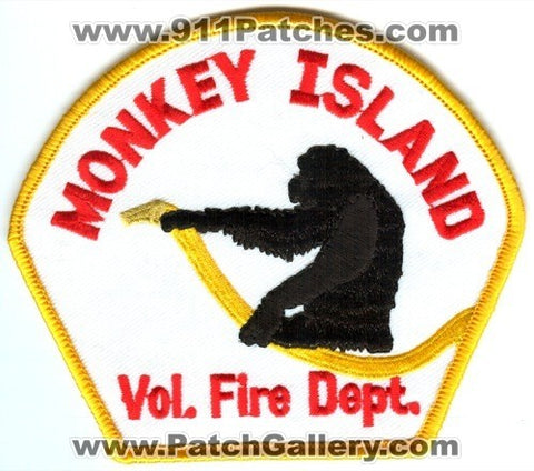Monkey Island Volunteer Fire Department Patch Oklahoma OK