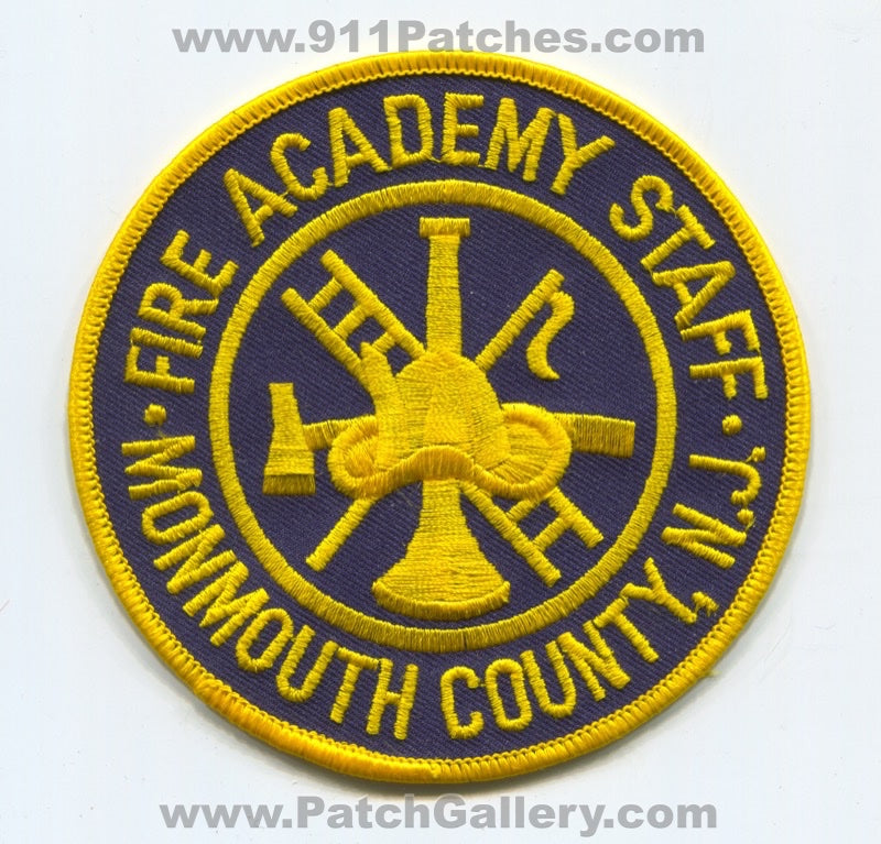 Monmouth County Fire Academy Staff Patch New Jersey NJ