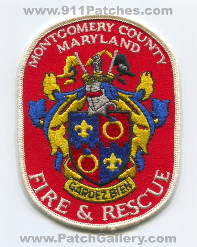 Montgomery County Fire and Rescue Department Patch Maryland MD