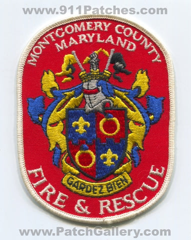 Montgomery County Fire and Rescue Department Patch Maryland MD
