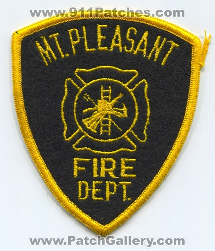 Mount Pleasant Fire Department Patch North Carolina NC
