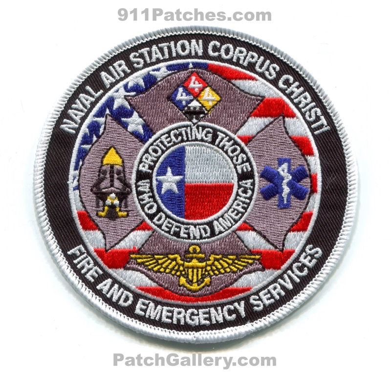 Naval Air Station NAS Corpus Christi Fire and ES USN Navy Military Patch Texas TX
