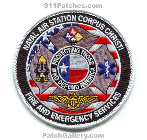 Naval Air Station NAS Corpus Christi Fire and ES USN Navy Military Patch Texas TX