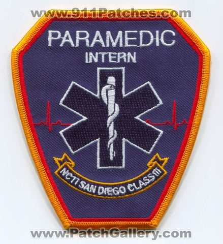 NCTI San Diego Paramedic School Intern Class III EMS Patch California CA