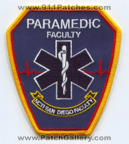 NCTI San Diego Paramedic School Faculty EMS Patch California CA