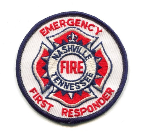 Nashville Metropolitan Fire Department Emergency First Responder Patch Tennessee TN