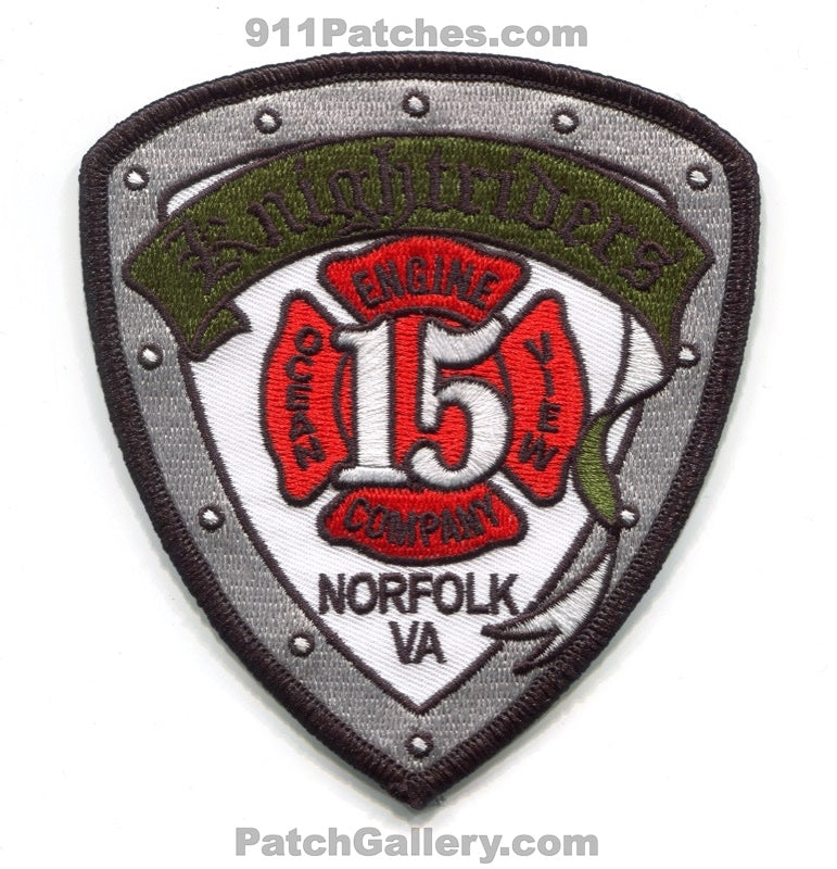 Norfolk Fire Department Engine 15 Patch Virginia VA