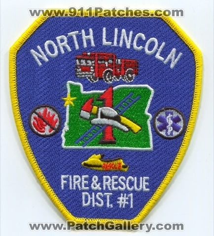 North Lincoln Fire and Rescue District 1 Patch Oregon OR