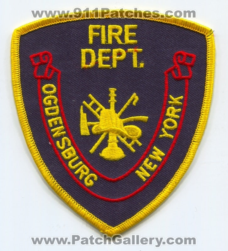 Ogdensburg Fire Department Patch New York NY