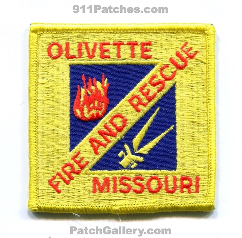 Olivette Fire and Rescue Department Patch Missouri MO
