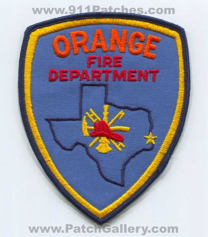 Orange Fire Department Patch Texas TX