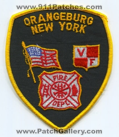 Orangeburg Fire Department Patch New York NY