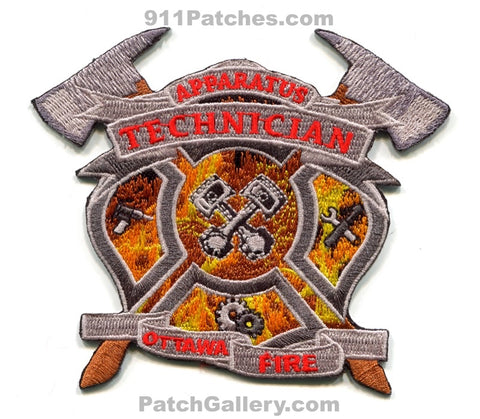 Canada ON - Ottawa Fire Department Apparatus Technician Mechanic Patch